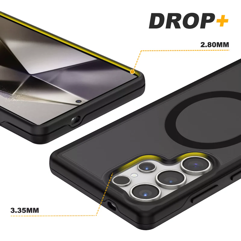 ProMag Matte Case for Galaxy S25 Ultra -Black - Image 3