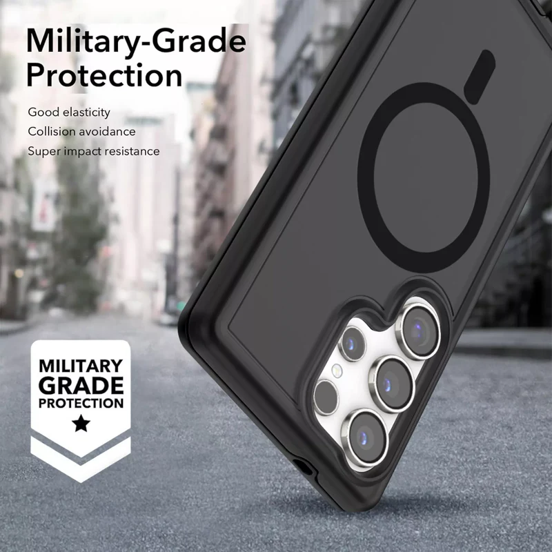 ProMag Matte Case for Galaxy S25 Ultra -Black - Image 5